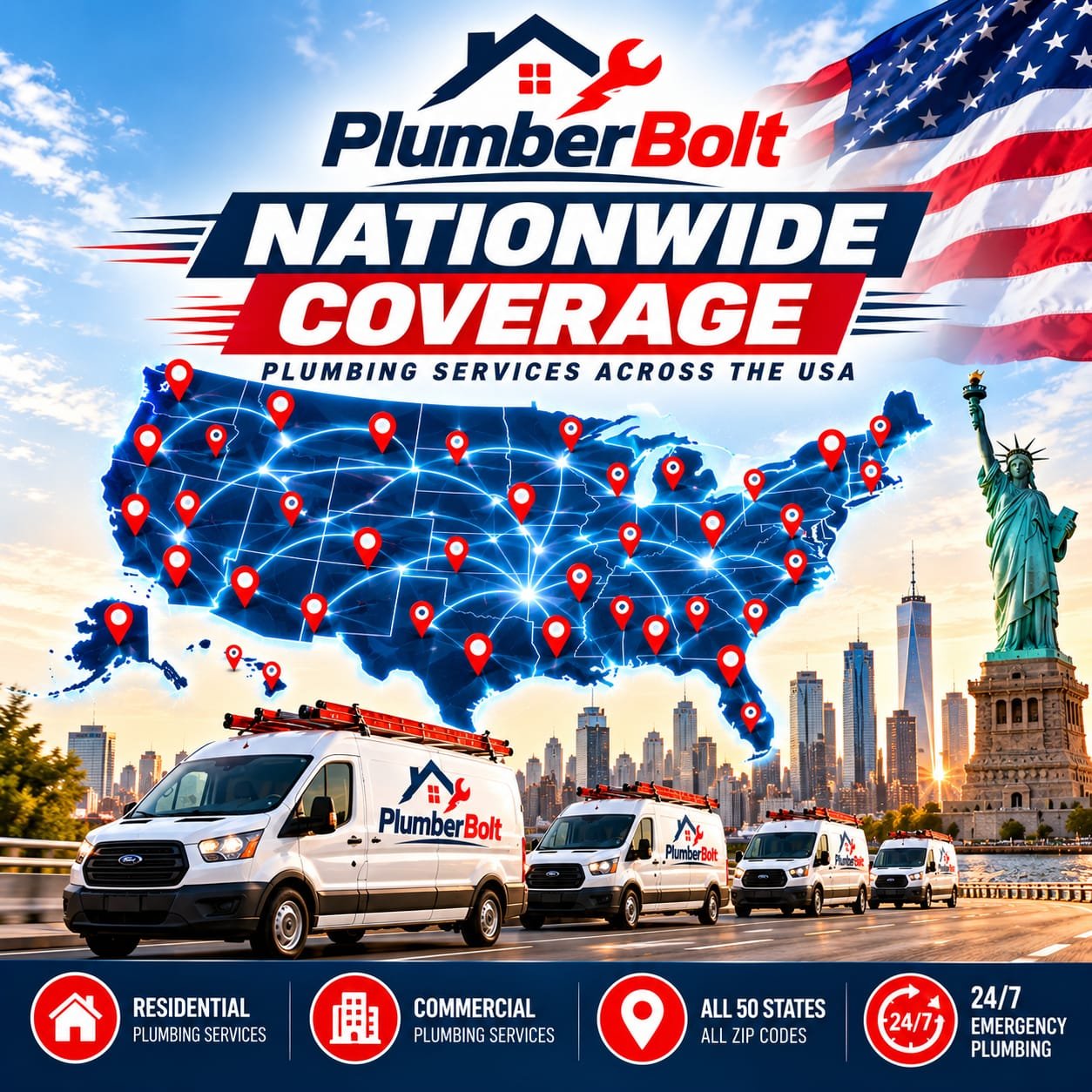 Nationwide Plumbing Services Nationwide Plumber Plumber USA Plumbing Services USA National Plumbing Company Nationwide Emergency Plumber 24 Hour Plumber USA 24/7 Emergency Plumbing Emergency Plumbing Services Residential Plumbing Services Commercial Plumbing Services Local Plumber USA Professional Plumber Emergency Plumber Near Me Plumbing Repair Services Pipe Repair Drain Cleaning Leak Repair Water Heater Repair Pipe Installation Sewer Line Services Plumbing Company USA PlumberBolt PlumberBolt USA